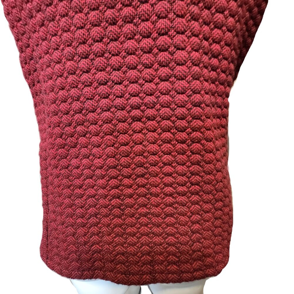 ❤️ 4/$20 Kim Rogers vest Women's medium Quilted red black zip-up Collar fall - Picture 11 of 16